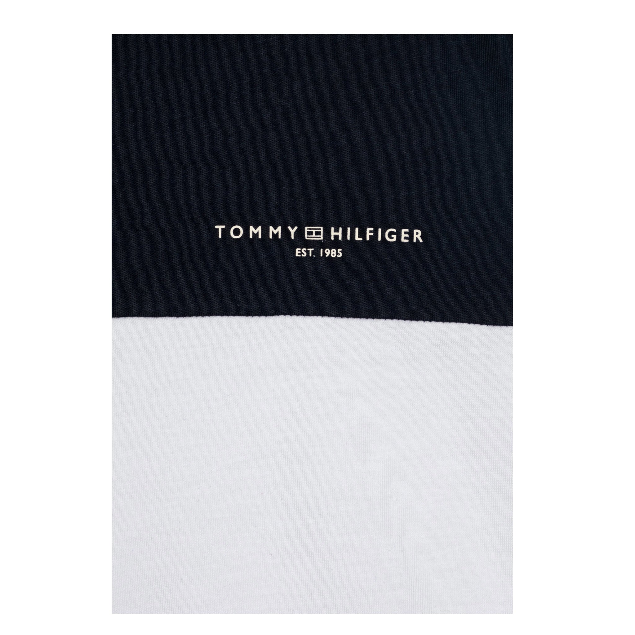 Tommy Hilfiger Completo 2 Pezzi T-Shirt-Bermuda per Bambino KB0KB09620X BIANCO/BLU TOMMY HILFIGER 