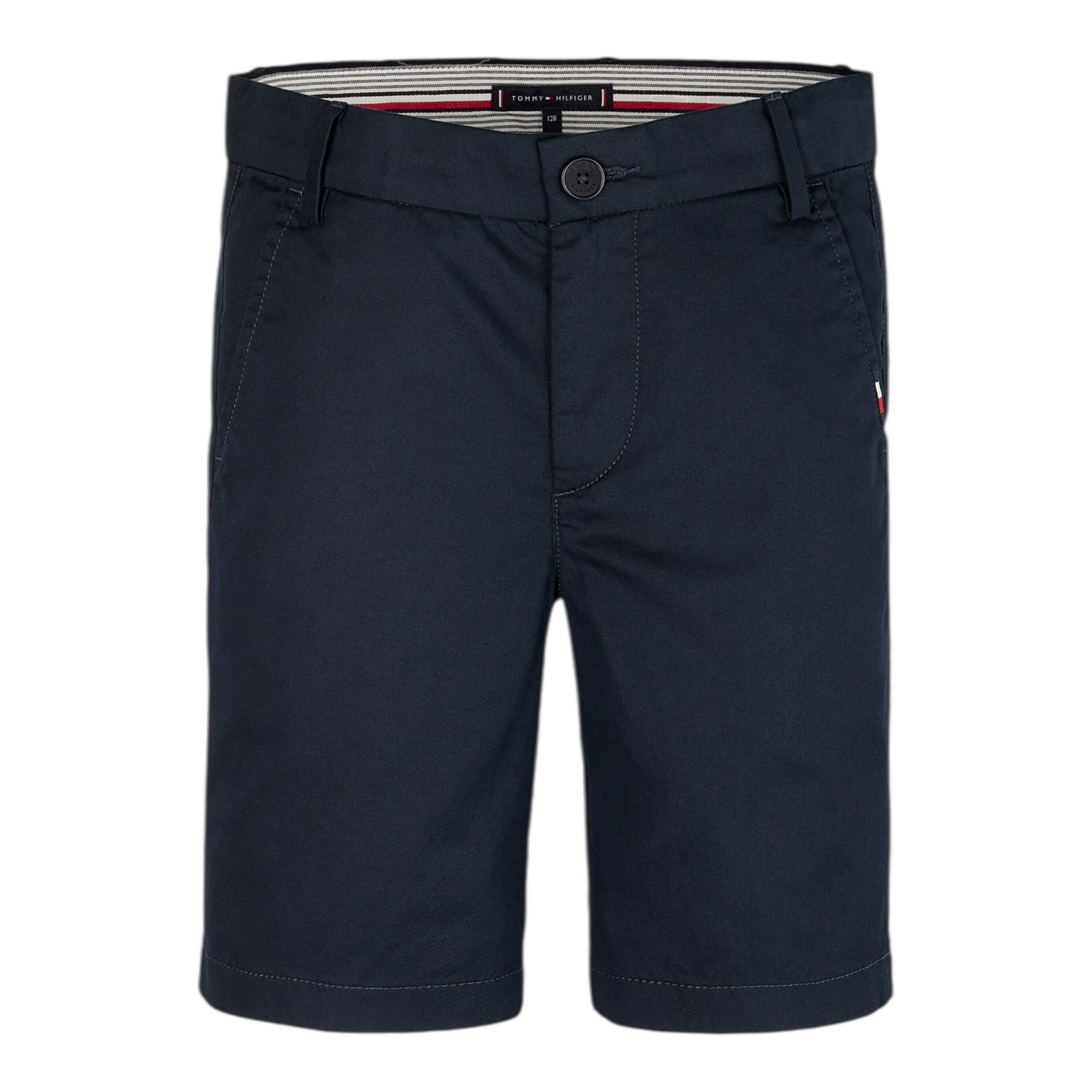 Tommy Hilfiger Bermuda Tinta Unita con Girovita Regolabile per Bambino KB0KB09641X BLU TOMMY HILFIGER 