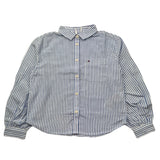 Tommy Hilfiger Camicia Manica Lunga Fantasia A Righe per Bambina KG0KG07622 BIANCO/AZZURRO TOMMY HILFIGER 
