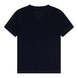 Tommy Hilfiger T-Shirt Girocollo Tinta Unita con Logo per Neonato KN0KN02024 BLU TOMMY HILFIGER 