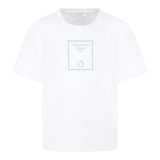 Trussardi T-Shirt Girocollo Tinta Unita con Stampa per Bambino TBP25025TS BIANCO TRUSSARDI 
