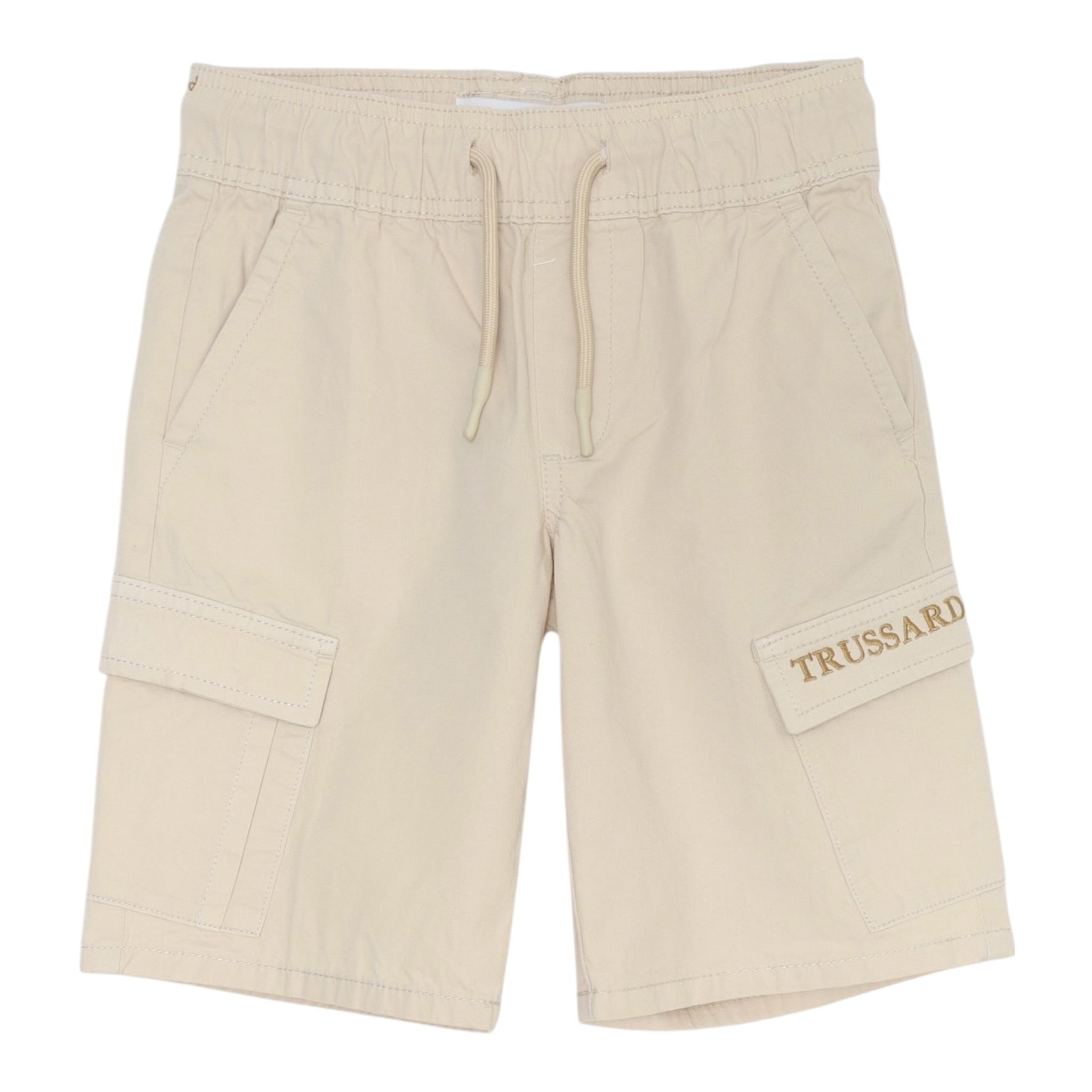 Trussardi Bermuda tinta unita con Tasconi Beige per Bambino TBP25082BEX BEIGE TRUSSARDI 
