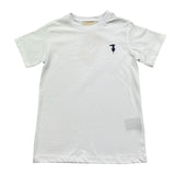 Trussardi T-Shirt Girocollo Tinta Unita con Logo per Bambino TBP26002TS BIANCO TRUSSARDI 