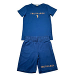 Trussardi Completo 2 Pezzi T-Shirt-Bermuda Tinta Unita per Bambino TBP26010CJ BLU TRUSSARDI 