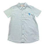 Trussardi Camicia Mezza Manica Tinta Unita con Logo per Bambina TBP26020CL VERDE TRUSSARDI 