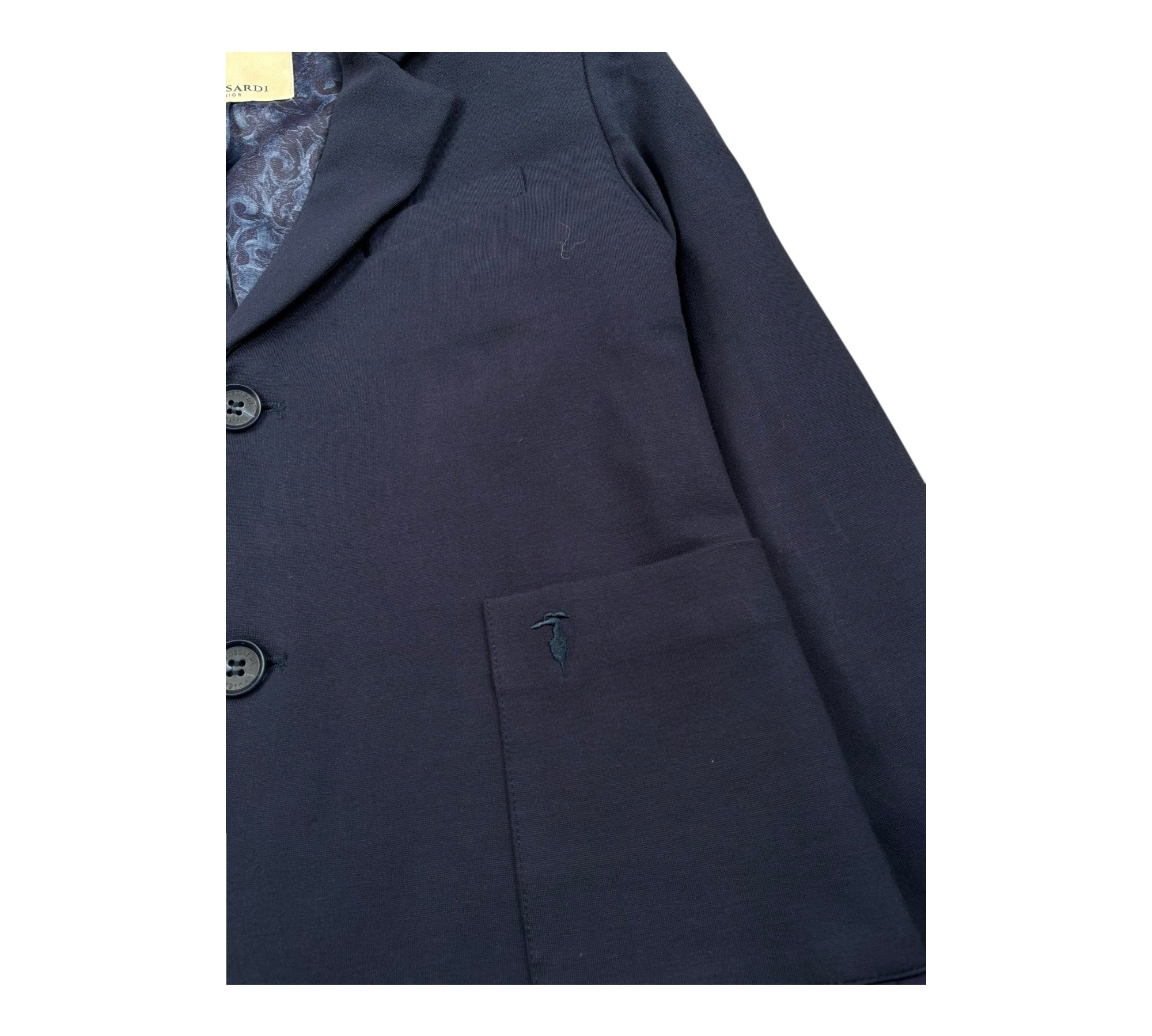 Trussardi Giacca Tinta Unita con Taschino per Bambino TBP26079GC BLU TRUSSARDI 