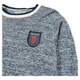Trussardi Maglia Girocollo Tinta Unita per Bambino TBP26150MA BLU TRUSSARDI 