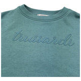 Trussardi Felpa Chiusa Girocollo Tinta Unita con Stampa per Bambina TGP26002FE VERDE TRUSSARDI 