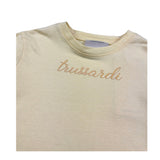 Trussardi Shirt Girocollo Tinta Unita con Logo per Bambina TGP26013TS GIALLO TRUSSARDI 