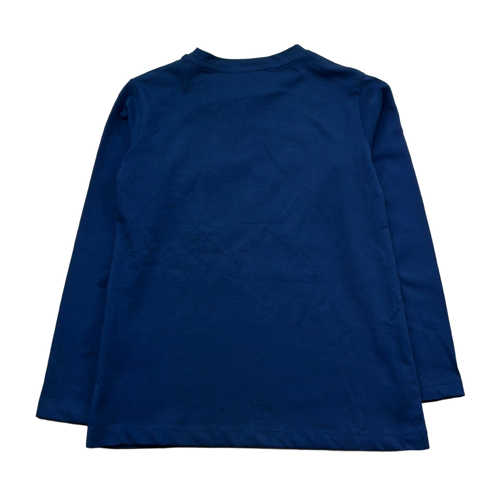 Trussardi Shirt Girocollo Tinta Unita con Logo per Bambino TGP26015TS BLU TRUSSARDI 