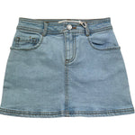 Trussardi Gonna In Denim Tinta Unita con Girovita Regolabile per Bambina TGP26020GO AZZURRO TRUSSARDI 