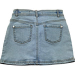 Trussardi Gonna In Denim Tinta Unita con Girovita Regolabile per Bambina TGP26020GO AZZURRO TRUSSARDI 
