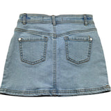 Trussardi Gonna In Denim Tinta Unita con Girovita Regolabile per Bambina TGP26020GO AZZURRO TRUSSARDI 