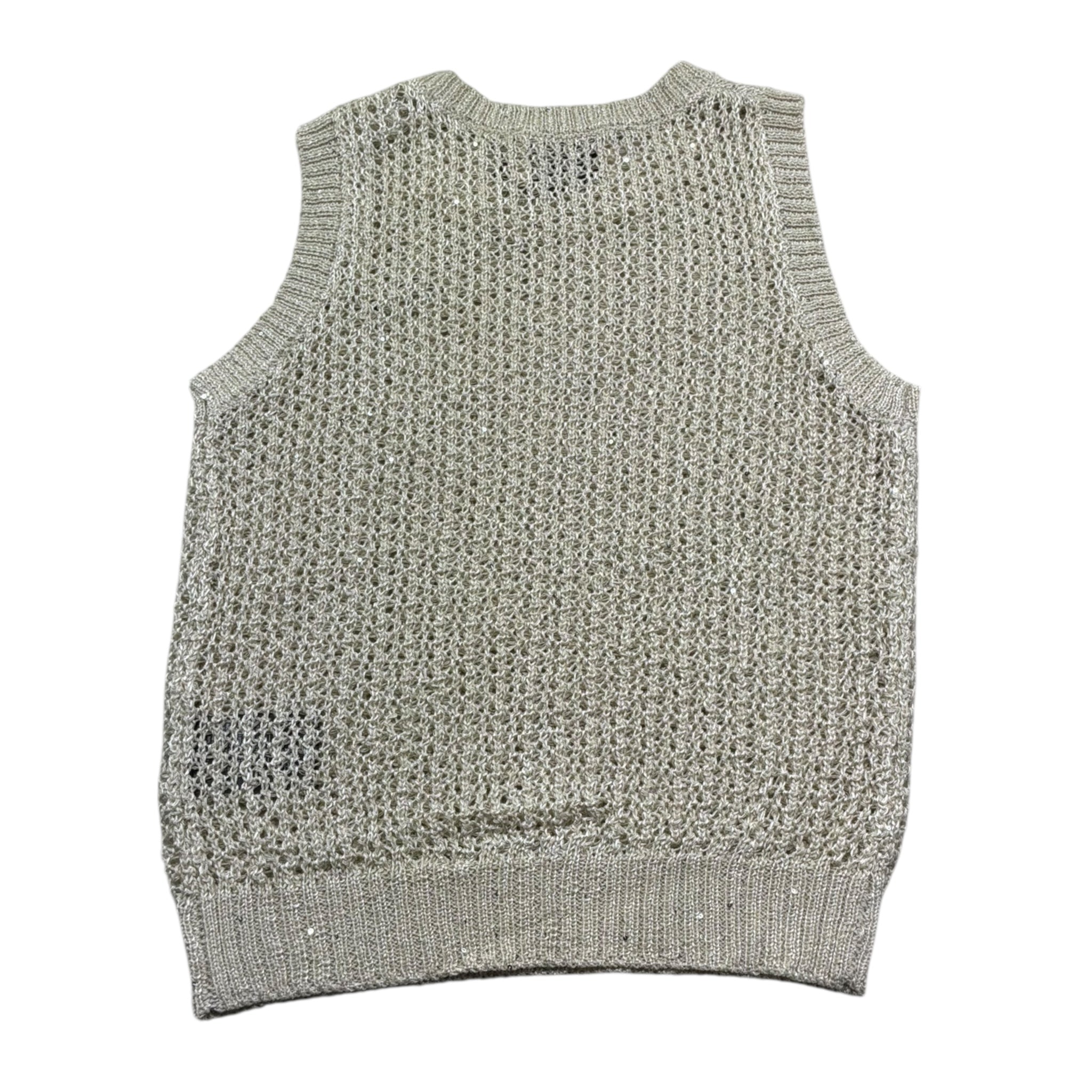Trussardi Gilet Tinta Unita con Paillettes per Bambina TGP26040GL BEIGE TRUSSARDI 