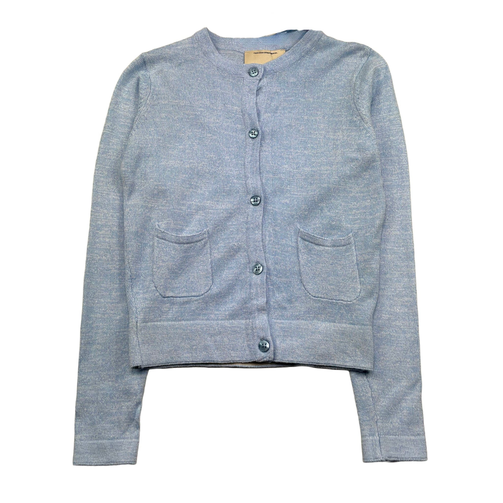 Trussardi Cardigan Tinta Unita con Logo per Bambino TGP26044CD AZZURRO TRUSSARDI 