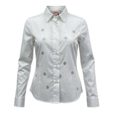 Trussardi Camicia Tinta Unita con Brillantini per Bambina TGP26084CA BIANCO TRUSSARDI 