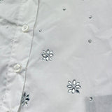 Trussardi Camicia Tinta Unita con Brillantini per Bambina TGP26084CA BIANCO TRUSSARDI 