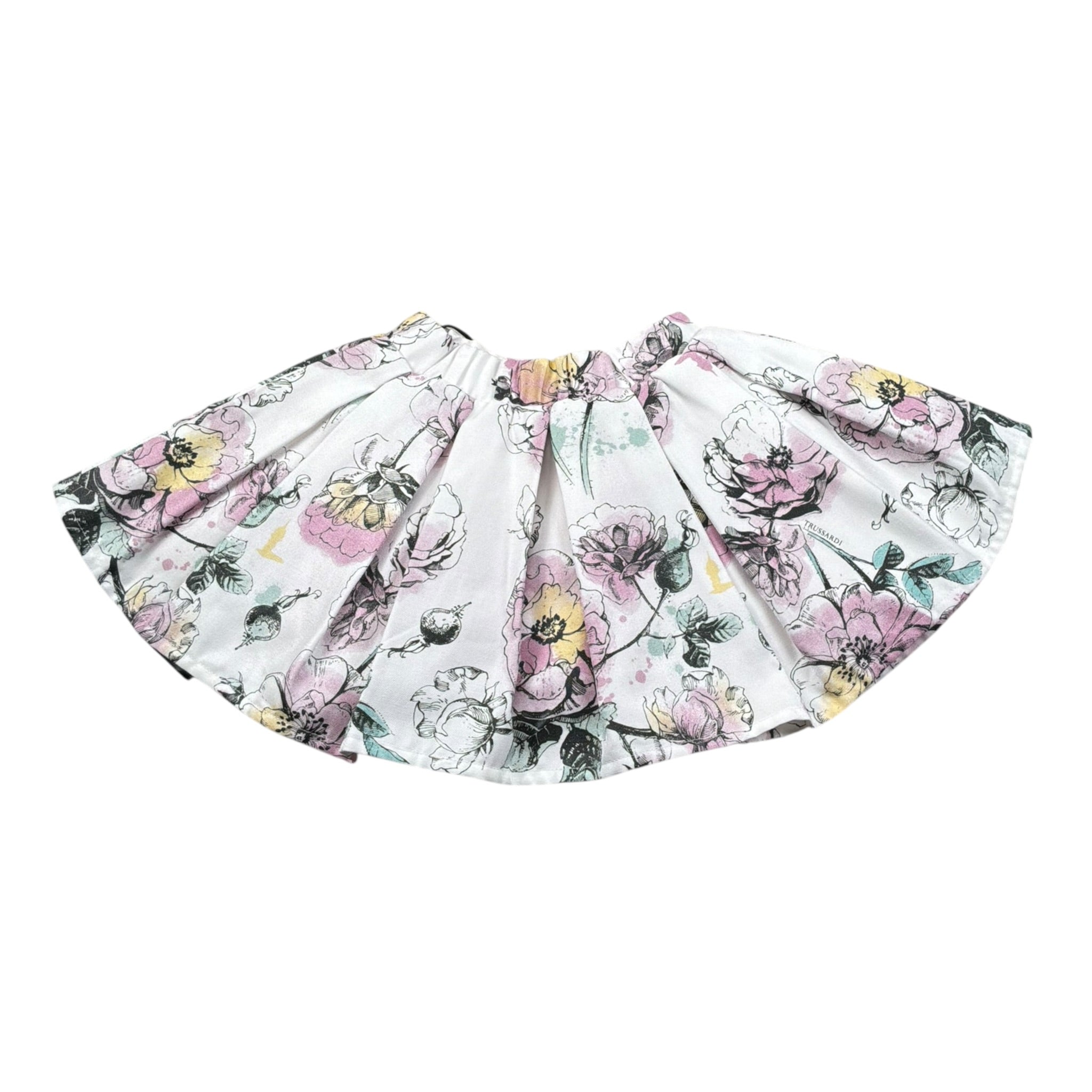 Trussardi Gonna Tinta Unita con Stampa per Neonata TIP21139GO BIANCO TRUSSARDI 