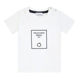 Trussardi T-Shirt tinta unita con Stampa Bianco per Neonato TIP25046TSX BIANCO TRUSSARDI 
