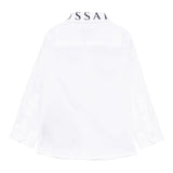 Trussardi Camicia Tinta Unita con Logo per Bambino TIP25091CA BIANCO TRUSSARDI 