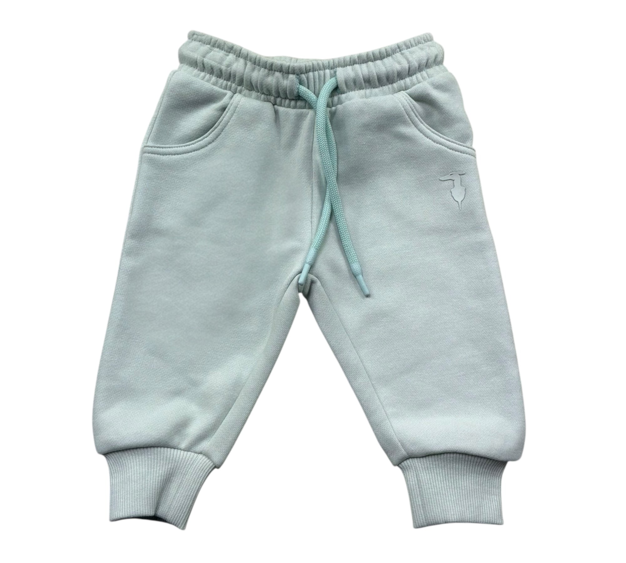 Trussardi Pantalone Tuta Tinta Unita con Logo per Neonato TIP26012PA VERDE ACQUA TRUSSARDI 