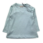 Trussardi Shirt Girocollo Tinta Unita con Logo per Neonata TIP26013TS VERDE ACQUA TRUSSARDI 