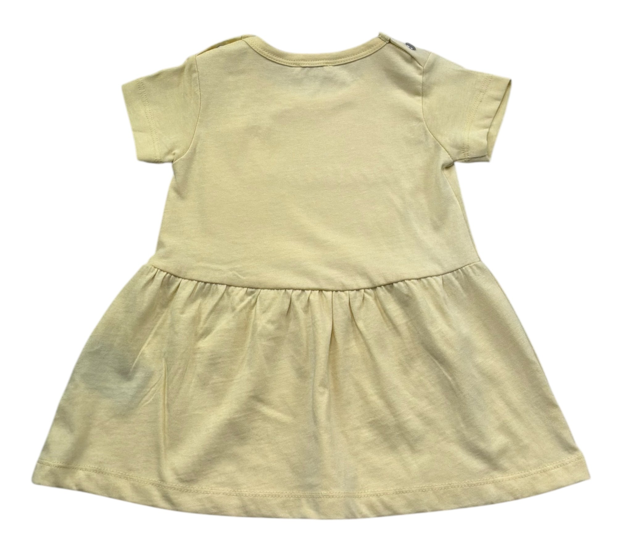 Trussardi Abito Mezza Manica Tinta Unita con Logo per Neonata TIP26018VE GIALLO TRUSSARDI 