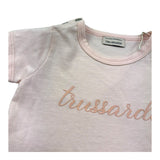 Trussardi Abito Mezza Manica Tinta Unita con Logo per Neonata TIP26018VE ROSA TRUSSARDI 
