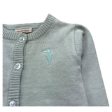 Trussardi Cardigan Tinta Unita con Lofo per Neonato TIP26020CD VERDE ACQUA TRUSSARDI 