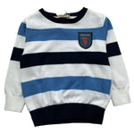 Trussardi Maglia Girocollo Fantasia A Righe per Neonato TIP26029MA BIANCO TRUSSARDI 
