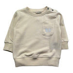 Trussardi Felpa Chiusa Girocollo Tinta Unita con Taschino per Neonato TIP26043FE BEIGE TRUSSARDI 