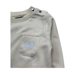 Trussardi Felpa Chiusa Girocollo Tinta Unita con Taschino per Neonato TIP26043FE BEIGE TRUSSARDI 