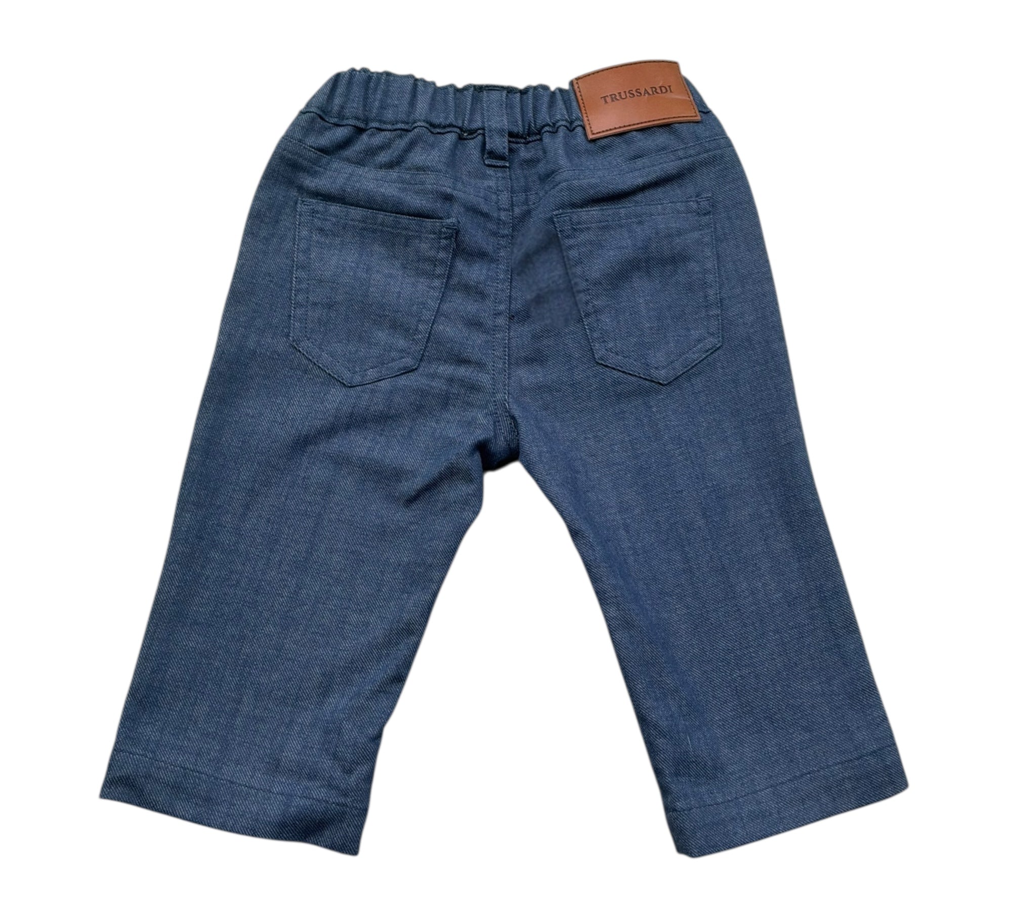 Trussardi Jeans Tinta Unita con Elastico In Vita per Neonato TIP26076JE BLU TRUSSARDI 