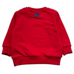 Trussardi Felpa Chiusa Girocollo Tinta Unita con Logo per Neonato TIP26091FE ROSSO TRUSSARDI 