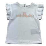 Trussardi T-Shirt Girocollo Tinta Unita con Logo per Neonata TIP26131TS BIANCO TRUSSARDI 