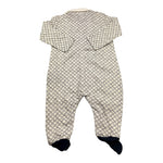 Trussardi Tutina Manica Lunga Stampa Fantasia per Neonato TLA23001TU BIANCO TRUSSARDI 