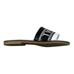 Twinset Ciabatta Tinta Unita con Logo per Bambina 241GCJ020 NERO TWINSET 