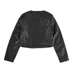 Twinset Giubbino In Ecopelle Tinta Unita per Bambina 241GJ2190 NERO TWINSET 