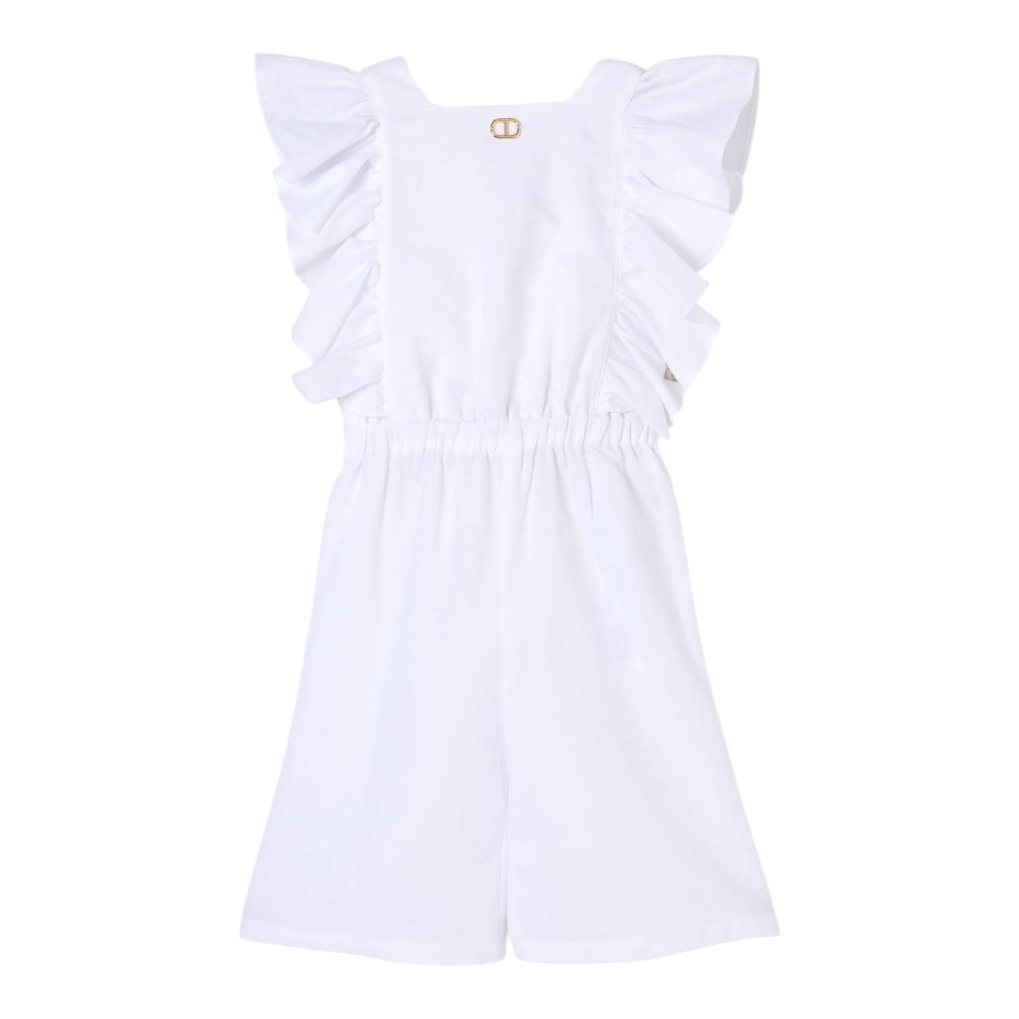 Twinset Tuta Tinta Giromanica Tinta Unita per Bambina 251GJ2405 BIANCO TWINSET 