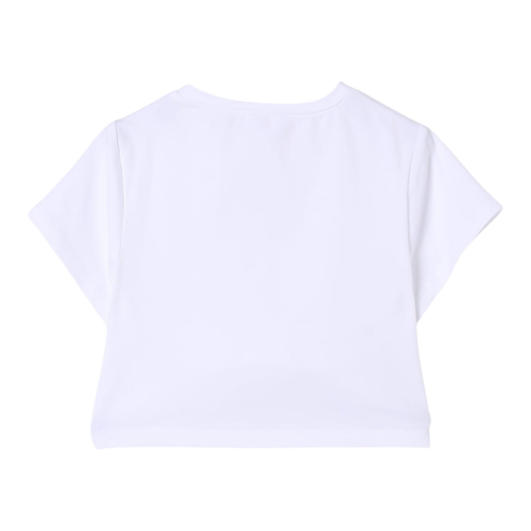 Twinset T-Shirt Girocollo Tinta Unita con Ricami per Neonata 251GJ2480XN BIANCO TWINSET 