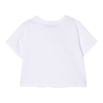 Twinset T-Shirt Girocollo Tinta Unita con Stampa per Bambina 251GJ2484 BIANCO TWINSET 