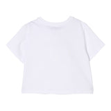 Twinset T-Shirt Girocollo Tinta Unita con Stampa per Bambina 251GJ2484X BIANCO TWINSET 