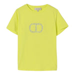 Twinset T-Shirt Girocollo Tinta Unita con Stampa per Neonata 251GJ2485X GIALLO TWINSET 