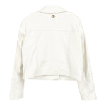 Twinset Giubbino In Ecopelle Tinta Unita con Zip per Bambina 251GJ2561X BIANCO TWINSET 