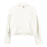 Twinset Giubbino In Ecopelle Tinta Unita con Zip per Bambina 251GJ2561X BIANCO TWINSET 