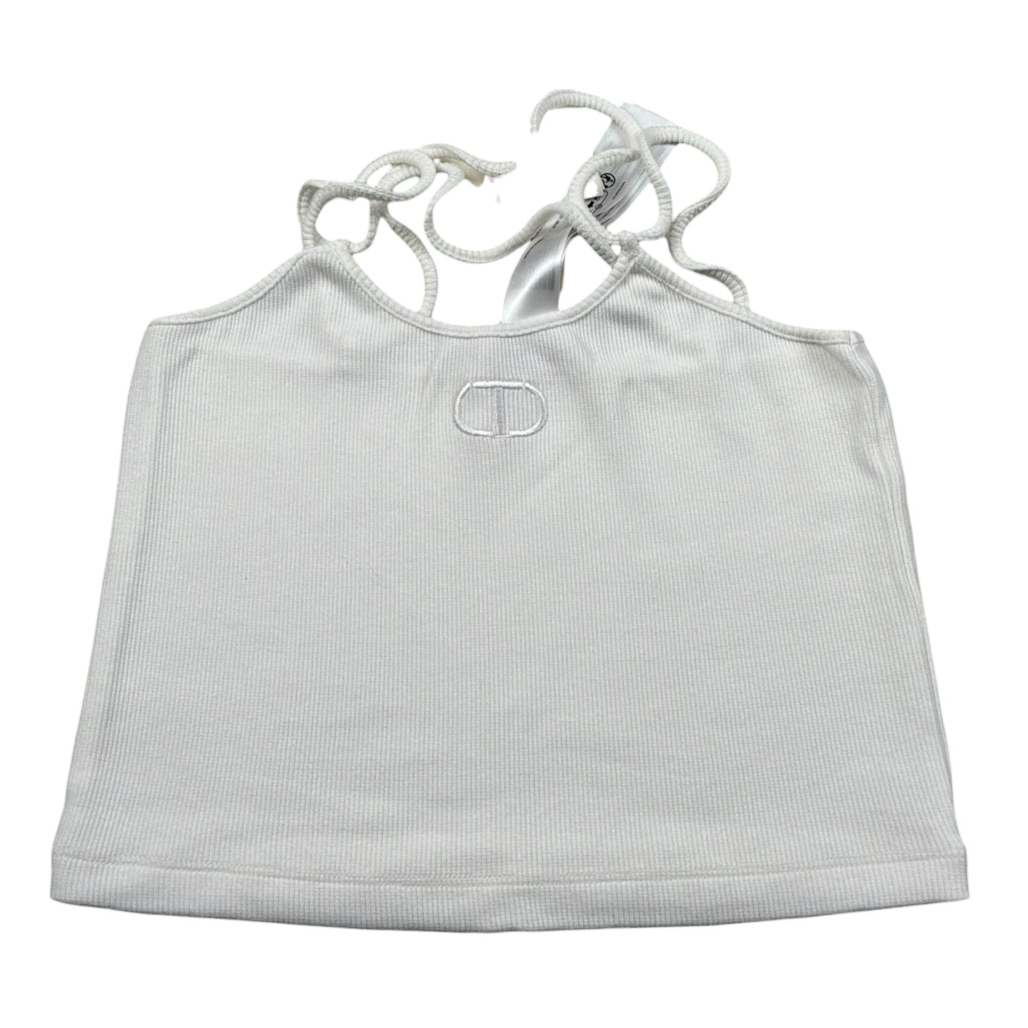 Twinset Top Tinta Unita con Logo per Bambina 251GJ2570X PANNA TWINSET 