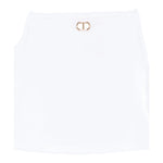 Twinset Top Maniche Ricamate Tinta Unita per Bambina 251GJ2QR9 BIANCO TWINSET 