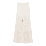 Twinset Pantalone Tinta Unita Traforato per Bambina 251GJ3432X PANNA TWINSET 