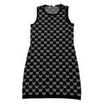 Twinset Abito Tinta Unita Logato Giromanica per Bambina 251GJ3QX2 NERO TWINSET 