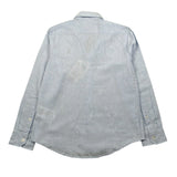 U.S. Polo Assn Camicia Manica Lunga Tinta Unita con Logo per Bambino US41504004 AZZURRO U.S. POLO ASSN 